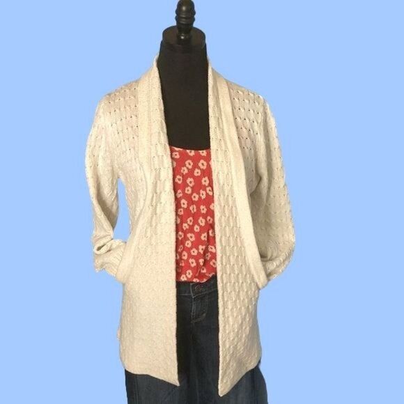 Brixon Ivy Cardigan in White, Size Small - Picture 1 of 9